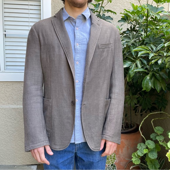 Brown Armani Collezioni wool jacket